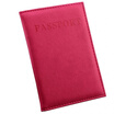 Brown Passport Passport Package Customized LOGO English PU Leather Passport The Retaining Clip