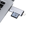 Must be beautiful BUBM USB30 aluminum alloy mobile phone card reader high speed SD TF card Type-C interface Android OTG multi-function card reader DKQ-SJ dark gray