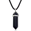 Natural Crystal Pendant NecklaceBullet personality pendant necklaceHexagonal PendantSweater Crystal Necklace