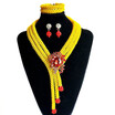Red Crystal Beads Bridal Jewelry Sets African Costume Necklace Nigerian Wedding African Beads Jewelry Set Free Shipping