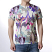 Mens O-neck Colorful Print Personalized Short-sleeve T-shirt