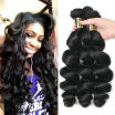 YAVIDA Hair 7A Peruvian Virgin Hair Loose Wave 3pcs Lot Peruvian Loose Wave Human Hair Weave Bundles Peruvian Virgin Hair