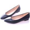 Pointed Toe Flats Shoes Spring Office Work Solid Slip On Shoes for Women Plus Size White Black Casual Shoes Women Flats Leather