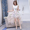 New Womens Fashion Cute Sleeveless Three Layer Gauze Lace Ball Gown Party Dress Evening Elegant Dress
