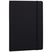 Deli deli 16k96 large size mid-range straps leather business notebook notepad diary notebook black 22243