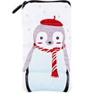 Kinbor creative pencil bag female large capacity stationery bag student school supplies good night - little penguin DTB6271