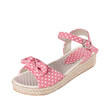 women sandals ankle strap espadrilles shoes thick sole platform flat wedge canvas cloth sandals spring summer