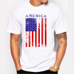 JCCHENFS 2018 Fashion print America flag Popular Mens T-shirt Tops Casual Short Sleeve O-Neck T shirt For Men Fitness Clothing