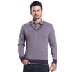 Antarctic Nanjiren N073C50021 thermal underwear mens business casual shirt collar mens plus velvet thickening heat storage single shirt fashion wear mens black XL
