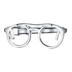 Yoursfs Gunmetal Glasses Tie Clip For Men Vintage Necktie Tie Clip Bar Wedding