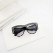 SHAUNA Luxury Crystal Decoration Women Cat Eye Sunglasses Oversize Men Gradient Lens Shades UV400