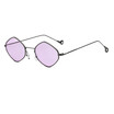 SHAUNA Fashion Diamond Sharp Metal Frame Women Sunglasses Vintage Men TintedClear Lens Glasses