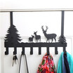 Hook-free nail hook door back type mute hook frosted 8 hook cute deer
