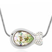 Korea Trendy Jewelry Fish Necklaces Pendants Made With Crystals from Swa Elements White Gold Plated Accessories 14702