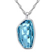 Simple Necklace Crystal Square Pendant For Women Mothers Day Gift Joyas Crystal from Swa Elements 22946