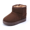 COMFY KID Winter Warm Child Snow Boots Shoes Plush Thicker Sole Boys Girls Snow Boots Shoes Size 22-33 Baby Toddler Shoes