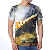Mens MultiColor 3d Digital Printed Short Sleeve Round Neck Casual Pullover T-Shirts