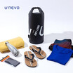UREVO Outdoor Waterproof Bucket Bag Shoulder Bag 10L Black Blue-Green