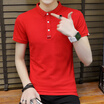 DaMaiZhang Brand Soild Slim Polo Fashion Casual Business Shirt Summer Tshirt High Elastic Quality Top Tee for Men