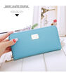 Women PU Leather Wallet Lady Card Coin Holder Long Purse Clutch Zipper Bag