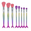 Fish tail handle professional make-up brush Beauty artifacts for beauty girls Compact&convenient to carry