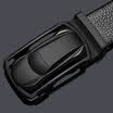 American Bison Mens Belt Mens Automatic Buckle Korean Business Casual Leather Belt N71396-1B Black