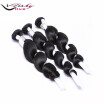 Guangzhou Hair Products 10A Brazilian Virgin Hair Loose Wave 3 Bundles Unprocessed Human Hair Bundles Virgin Hair Natural Black