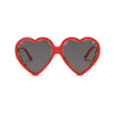 SHAUNA Trending Women Heart Sharp Sunglasses Fashion Ladies Faceted Clear Yellow Shades UV400