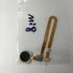 Para Xiao Mi M8 Home Button Flex Cable Touch ID Fingerprint Sensor Key Llaves de inicio Piezas de reparación para Xiaomi Mi8
