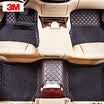 3M wire circle half surrounded by car mats Lexus RX mats elegant series black