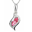 Necklaces Pendants Vintage Bijoux For Women Best Gift Made With Crystals from Austrian Elements White Gold Plated 13058