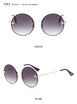 SHAUNA Little Bee Decoration Popular Women Round Gradient Sunglasses UV400