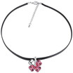 New Designs Love Heart Clover Necklaces Pendants For Best Friends Gift Crystals from Swa Elements Chain Necklace Jewelry 24882