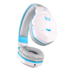 KOTION EACH B3505 Wireless Bluetooth Desktop Notebook Mobile Phone Headset Music Game Sports White Blue