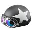 Dade electric car helmet female Harley half helmet male four seasons universal battery car helmet all code dumb black five stars