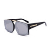 SHAUNA Fashion Women Square Gradient Sunglasses Retro Men Mirror Coating Lens Shades UV400