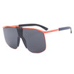 SHAUNA Oversize Integrated Lens Women Sunglasses Fashion Men Mirror Coating Lens Shades UV400