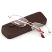 Sunset red reading glasses men PC wings plus hard lenses AX3103 150 degrees