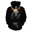 QYDM-330 Mens Hoodie 3D Printed Women Pullover Sweater