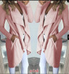 New fashion Womens PLUS SIZE Pure color coat for women