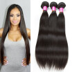 Glarys Hair Brazilian Straight Virgin Human Hair 8A Grade 3 Bunldes Human Hair Extensions 8-26inch Straight Natural Color