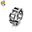 Rock Roll Motorcycle Chain Rings Men Stainless Steel Vintage Silver One Lord Women Punk Big Tools Ring Fashion Jewelry