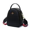 Viney leather handbags Korean version of the shoulder Messenger bag small bee wild lady bag wide shoulder strap mini bag handbag classic black