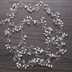 Wedding Headdress Imitation Pearl Hair Accessories for Bride Crystal Crown Floral Elegant Hair Ornaments Hairpin