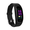 Bong konka 5 color screen smart bracelet running guide view sports fat burning state heart rate detection science sleep monitoring sports bracelet music switch remote control camera cool black