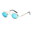 SHAUNA Punk Styles Women Small Oval Sunglasses Fashion Men Removable Clip Dual Use Blue MirrorClear Lens Glasses UV400