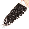 Unice Hair Peruvian Deep Wave Lace Closure 1 PCS Free Part Peruvian Remy Hair Bundles 100 Human Hair Free Shipping