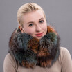 Winter Muffler Natural Silver Fox Fur Scarf Warm collar New Fashion fox Fur Grass Shawl Women Winter Fur Apron HW-10