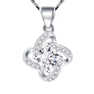 CARWEAIYA Cavia S925 silver necklace pendant female vibrato with the same paragraph net red 100 language I love you