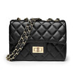 Womens bag wild fashion rhombic chain bag simple diagonal lock buckle shoulder bag